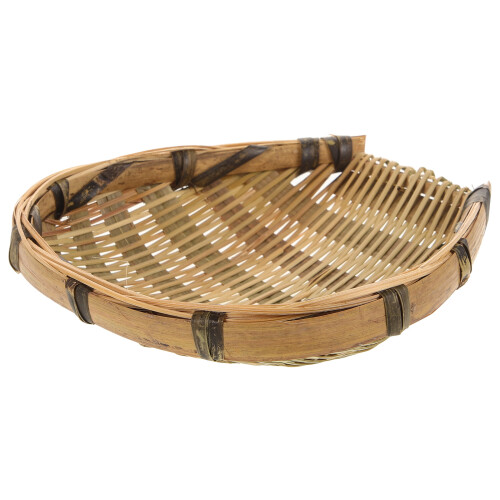 3Pcs Multi Bamboo Mini Decorative Wall Baskets Rustic Balcony Decor 1