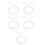 5Pcs Clear Epoxy Application Tube with Mixing Nozzle for Versatile Use 5