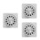 3Pcs High Efficiency Stainless Steel Floor Drain Shower Laundry Silver 6