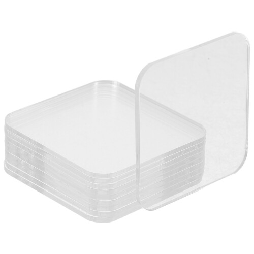 50Pcs Writable Acrylic Labels Clear Tags for Pantry and Storage 1