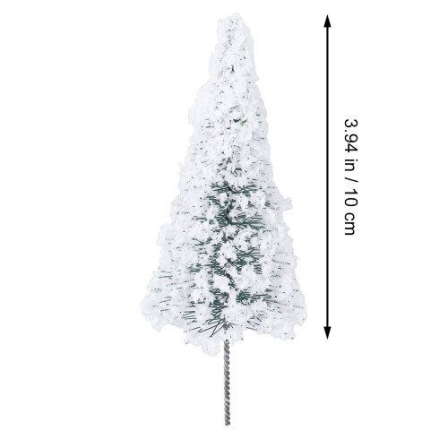 20Pcs White Mini Cedar Tree Models for Scenery and Terrarium 1