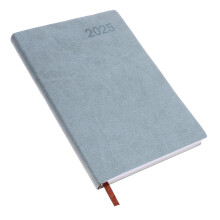 4Pcs PU 2025 Academic Planner Sky-Blue Weekly Monthly Diary