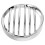2Pcs Silver Motorcycle Headlight Cover Retro Plastic Mesh Grill Guard 2