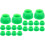 20Pcs Plastic Slide Screw Caps Fixing Safety Covers 5