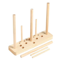 4Sets Khaki Wooden Bow Maker for Gift Bows DIY Ribbon Craft Tools Set
