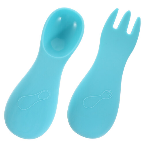 2Sets Silicone En Set Baby Materiaal
