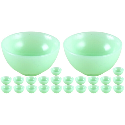 24Stk Mini Schüssel Grün Tischgeschirr Deko Accessoires 2