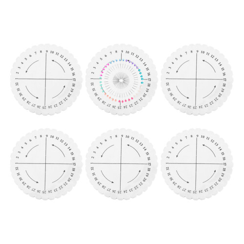 5Sets Handwoven Foam Braiding Disk Board with Pins for Bracelet Making 2