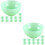24Stk Mini Schüssel Grün Tischgeschirr Deko Accessoires 6
