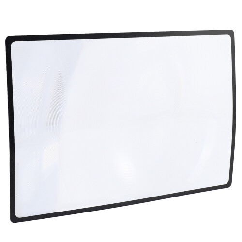 Reading support sheet Magnifier Magnifying glass 3- Black