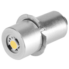 1W P13.5S Led Flashlight Bulb, 100~110LM 2700~7000K Replacement Bulb Torch Lamp Emergency Work Light(3V)