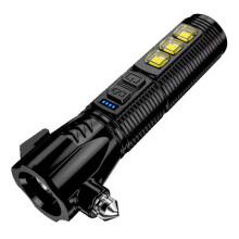 Marteau de SéCurité de Voiture de Lampe-Torche de LumièRe Forte Multifonctionnelle Marteau D'éVasion de Lampe de Signal D'Urgence D'Incendie