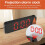 180 Rotation Projection Alarm Clock 12/24H LED Digital Clock USB Charge Ceiling Projector Alarm Clock (Red) 2