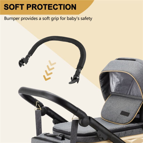 Baby Stroller Accessories Stroller Armrest Bumper Bar Pushchairs Pram Part 1