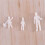 100Pcs HO Scale 1:100 White Model People Unpainted Train Figures 2