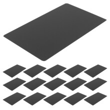 300Stk Metallname Karten Blanko Aluminium Schwarz Für Gravur Und Druck