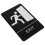 5Pcs Black Tactile Fire Exit Indicator Acrylic Sign for Business Use 3