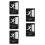 5Pcs Black Tactile Fire Exit Indicator Acrylic Sign for Business Use 8