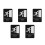 5Pcs Black Tactile Fire Exit Indicator Acrylic Sign for Business Use 9
