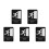5Pcs Black Tactile Fire Exit Indicator Acrylic Sign for Business Use 7