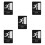 5Pcs Black Tactile Fire Exit Indicator Acrylic Sign for Business Use 10