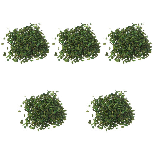 5Stk Simulation Blätter Resin Grün Für Mini Landschaft Und DIY 2