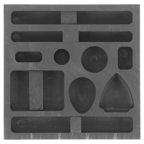 5Stk Graphit Schmelzform Metallgießmodelle Schwarz Kreativ