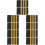 5Paare Vintage Schwarze Pilot Epauletten Uniform 5
