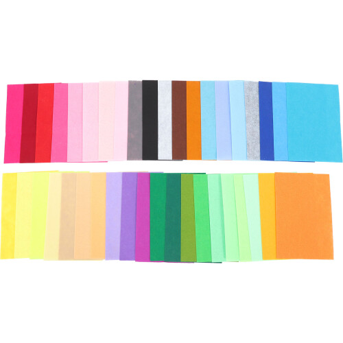 Filzplatten Bunt Für DIY Patchwork Basteln Und 2