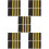 5Paare Vintage Schwarze Pilot Epauletten Uniform 7