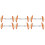 3Paare Schuhdehner Haushalt Schuhformer Eisen Orange 5