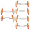 3Paare Schuhdehner Haushalt Schuhformer Eisen Orange 7