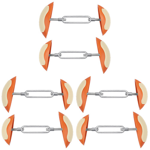 3Paare Schuhdehner Haushalt Schuhformer Eisen Orange 2