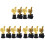12Stk Goldene Wettbewerbs-Trophäen Kinder Form 4