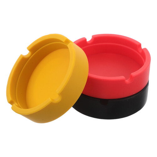15Pièces Cendrier Silicone Compact Résistant Pour Bureau 1