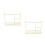 2Pièces Rack À Linge Miniature Fer Accessoire Décoratif 7