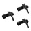 3Sets Billiards Pool Brush and Handle Black Nylon for Table Cleaning 10
