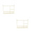 2Pièces Rack À Linge Miniature Fer Accessoire Décoratif 4