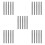 25Pcs Copper Electrode Sheets Silver Strip for Physics Experiment DIY 4