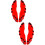 2Paires Cache Étriers Rouge ABS Décor Roue Automobile 9