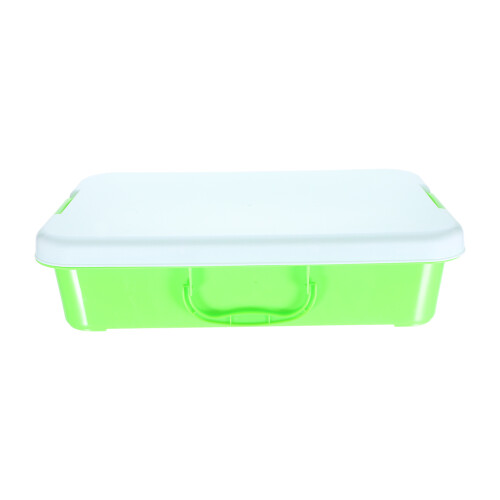 2Pièces Bac À Sable Vert Portable ABS Pour Intérieur Extérieur 2
