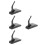 4Pièces Porte- Plastique Noir Stable Rangement Pour Maison 9