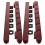 4Ensembles Organiseur Queue Billard Bois Mural 6 Positions 1