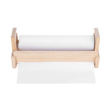 2Ensembles Distributeur Papier Rouleau Bois Beige Pour