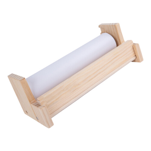 2Ensembles Distributeur Papier Rouleau Bois Beige Pour 2