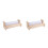 2Ensembles Distributeur Papier Rouleau Bois Beige Pour 6
