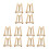 12Pièces Chevalets Table En Bois Khaki Support Polyvalent Pour Photos 9