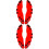 2Paires Cache Étriers Rouge ABS Décor Roue Automobile 7