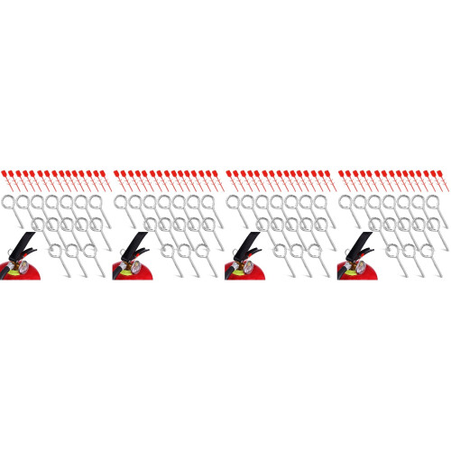 60Ensembles Goupilles De Extincteur Rouge Pour Usage 2