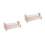 2Ensembles Distributeur Papier Rouleau Bois Beige Pour 8